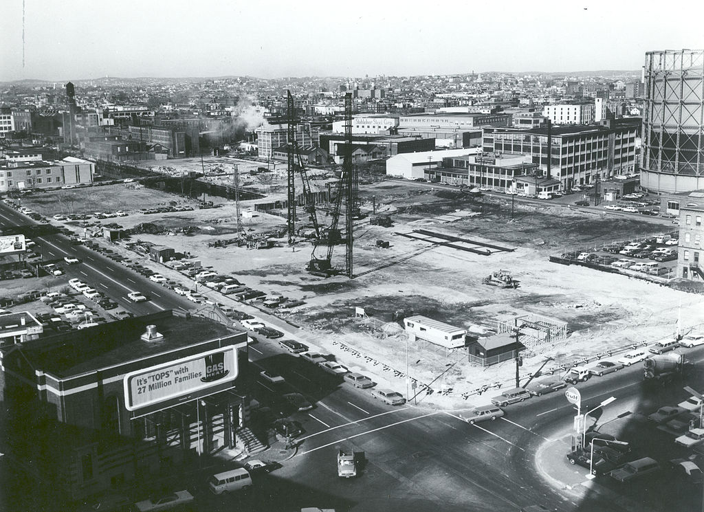 Foundation for NASA's Electronics Research Center in Kendall Square, 1964