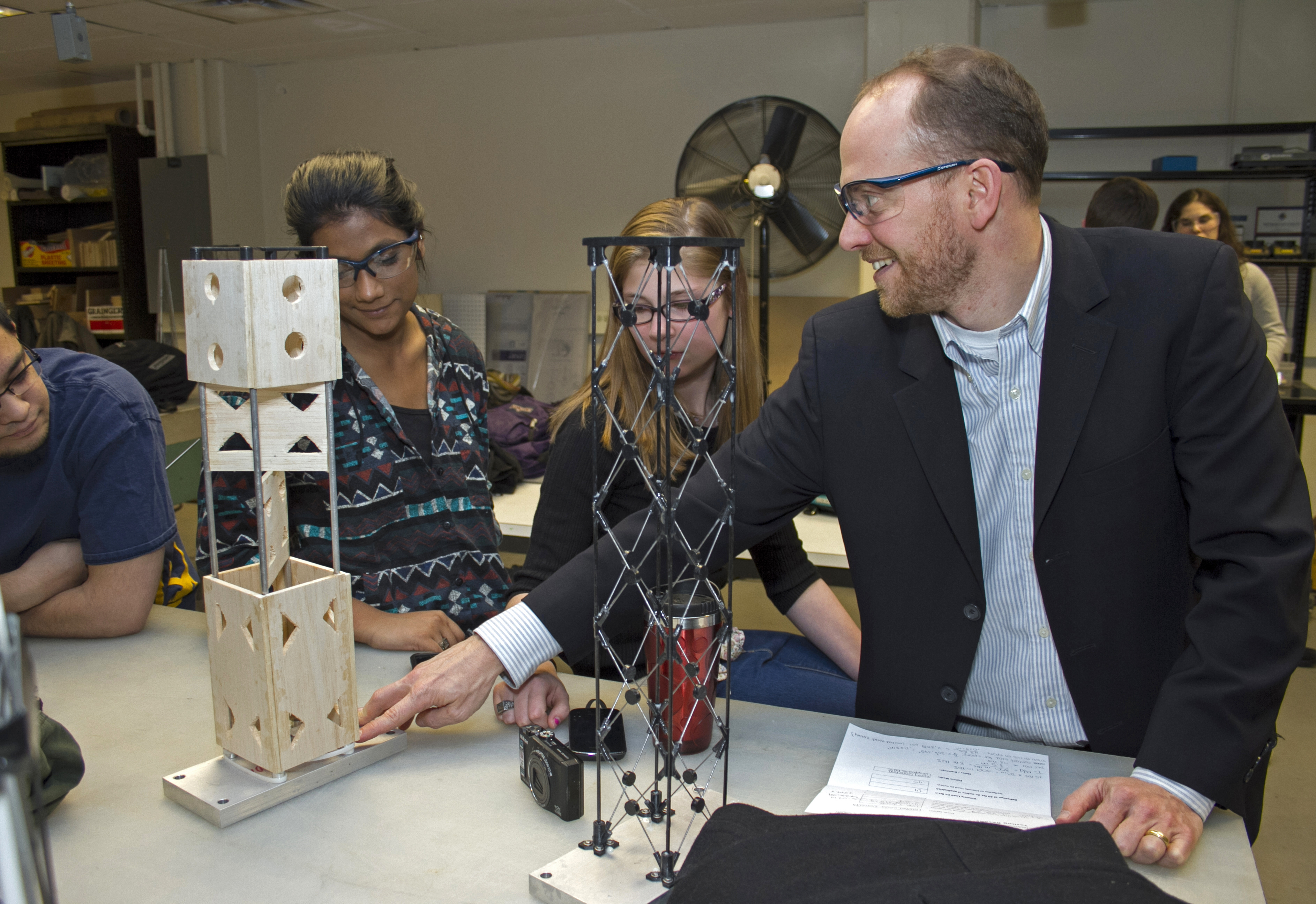 Prof. Ochsendorf with students