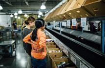 Food bank volunteers