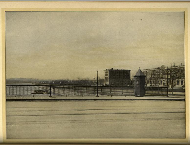 Historical view of Memorial Drive; image courtesy of the MIT Museum