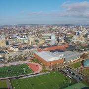 Aerial view of MIT