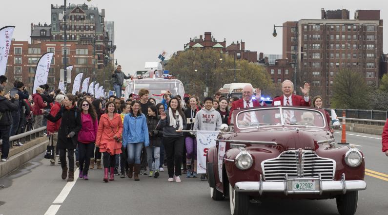 Moving Day parade at MIT